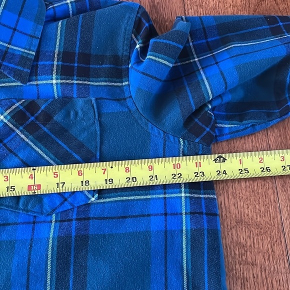 Natural Reflections Plaid Flannel Button Up Shirt Relax XL Western Layered Top - Picture 5 of 13
